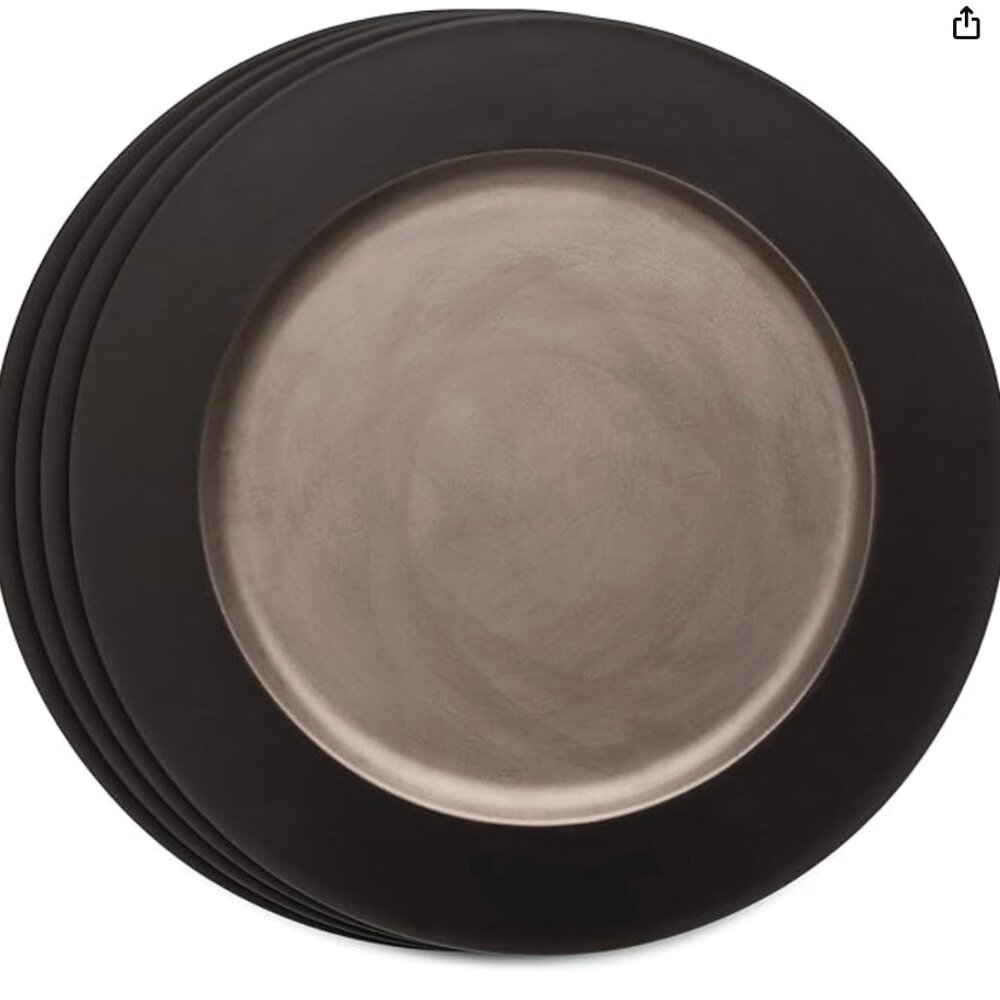 Elk Home Old River Road 14" X 4 CHARGER002/S4 plate charger Chalkboard